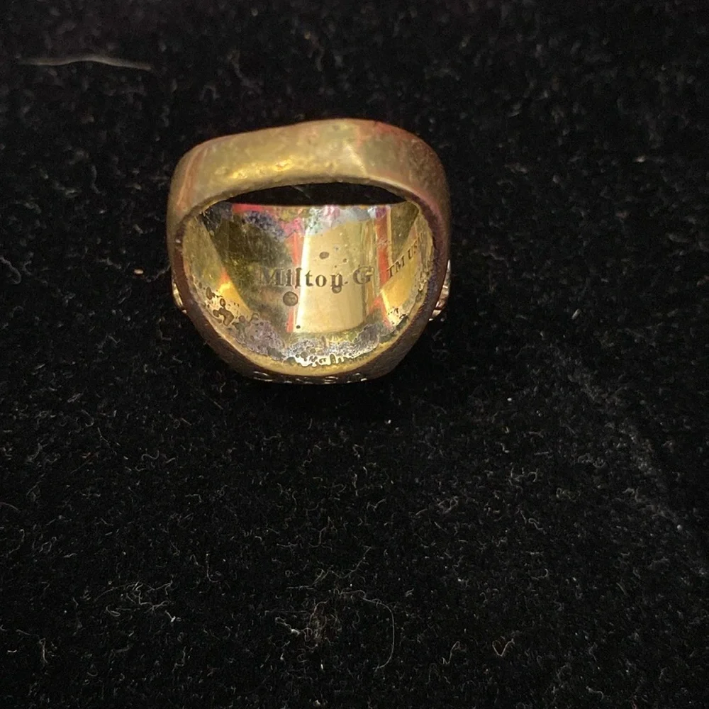 Gold and Red Marine Corps Ring Milton - Picture 13 of 16